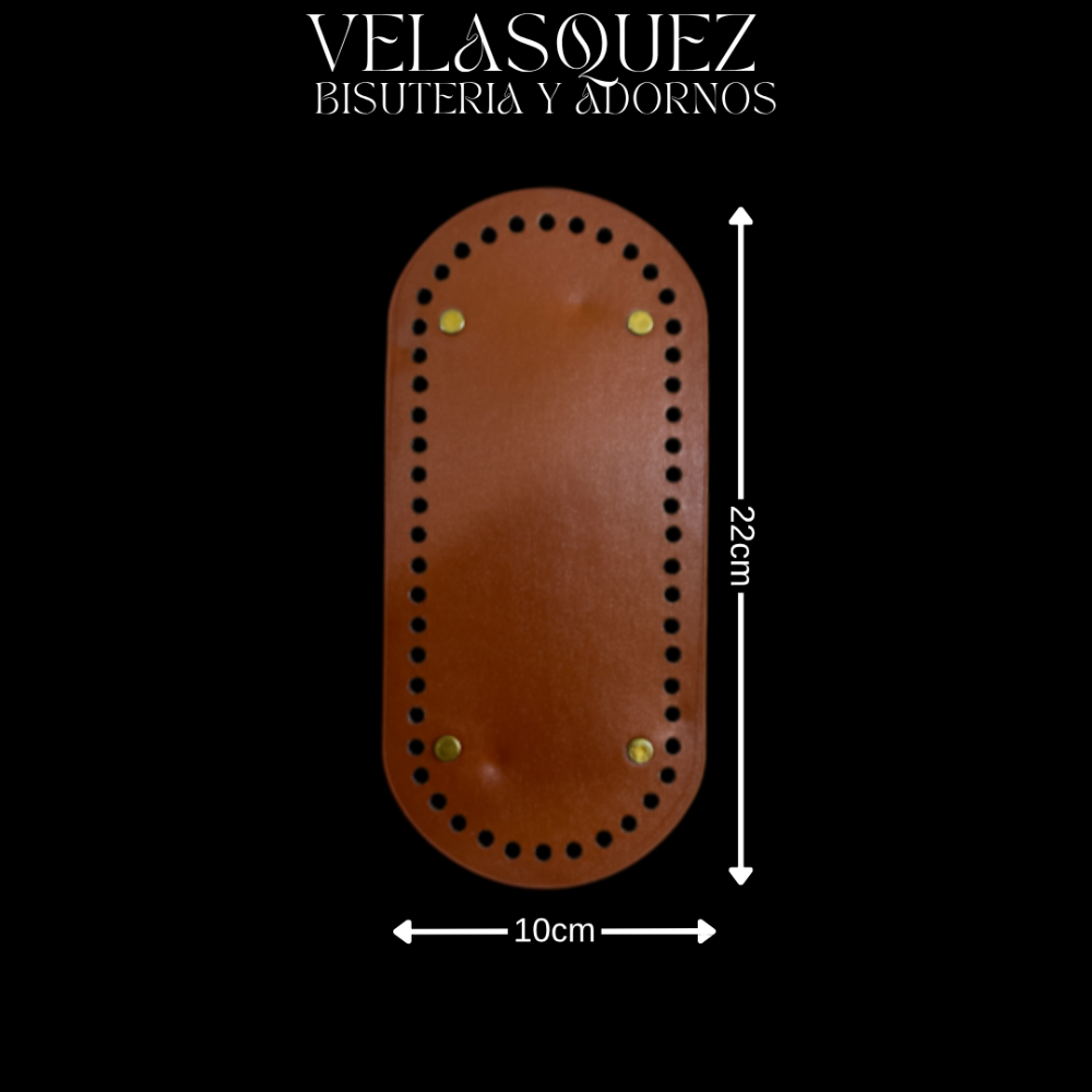 BASE PARA BOLSO 10*22 CARAMELO