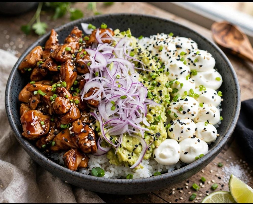 TERIYAKI CHICKEN POKE