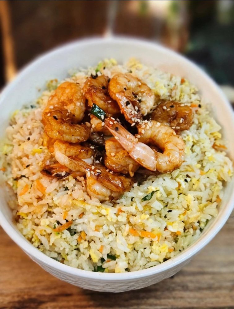 WOK DE ARROZ CON LANGOSTINOS