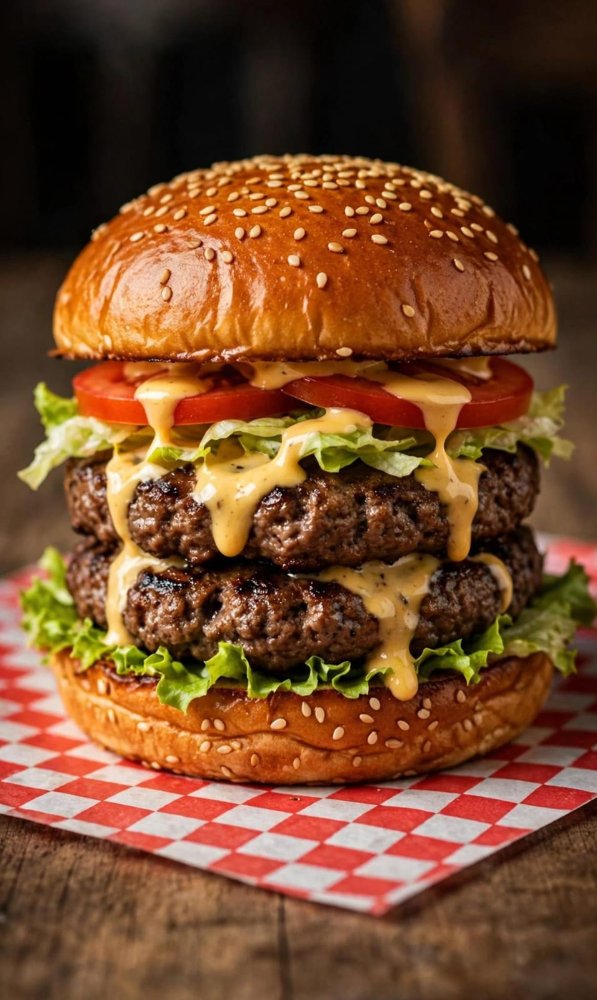 DOBLE TASTY BURGER + FRITAS