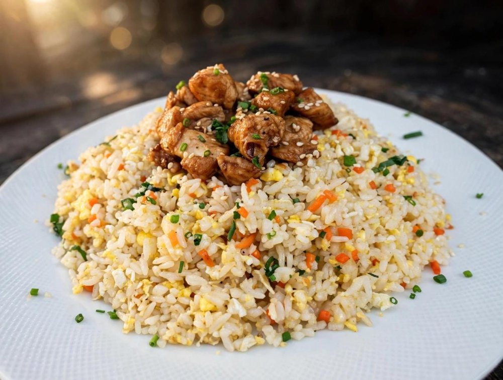 WOK DE ARROZ CON POLLO