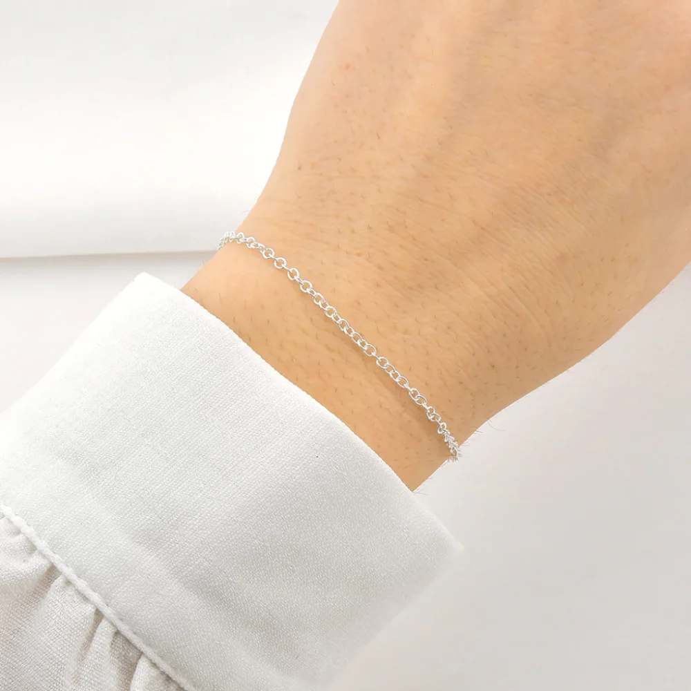 Pulseira de Prata Elo Português