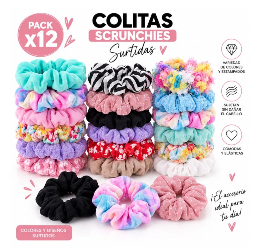 Pack Colitas Pelo x 12