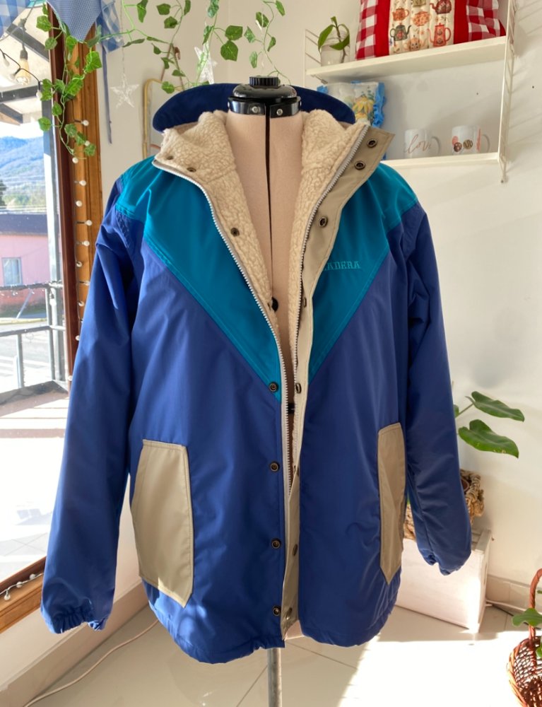 PARKA LADERA zul-beige-turquesa