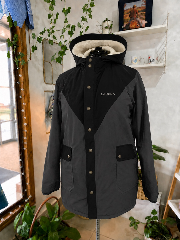 PARKA LADERA LARGA negro-gris