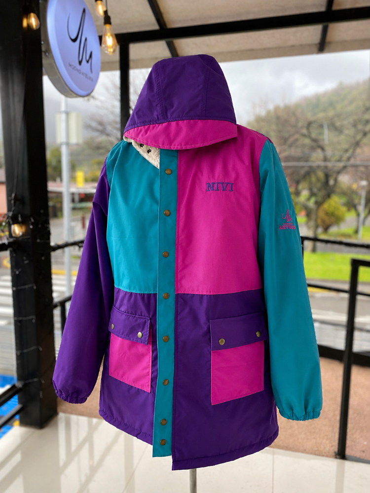PARKA NIVI morado-fuccua-turquesa