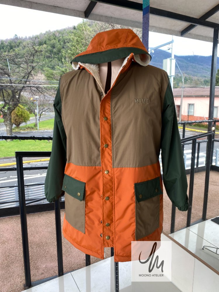 PARKA NIVI verde-terracota-coyote