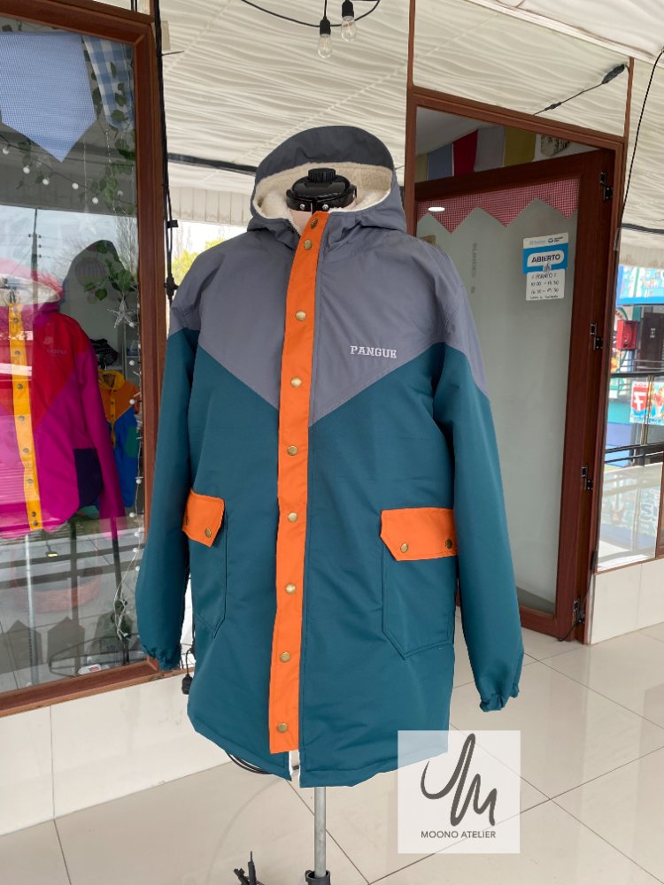 PARKA PANGUE verde-gris-terracota