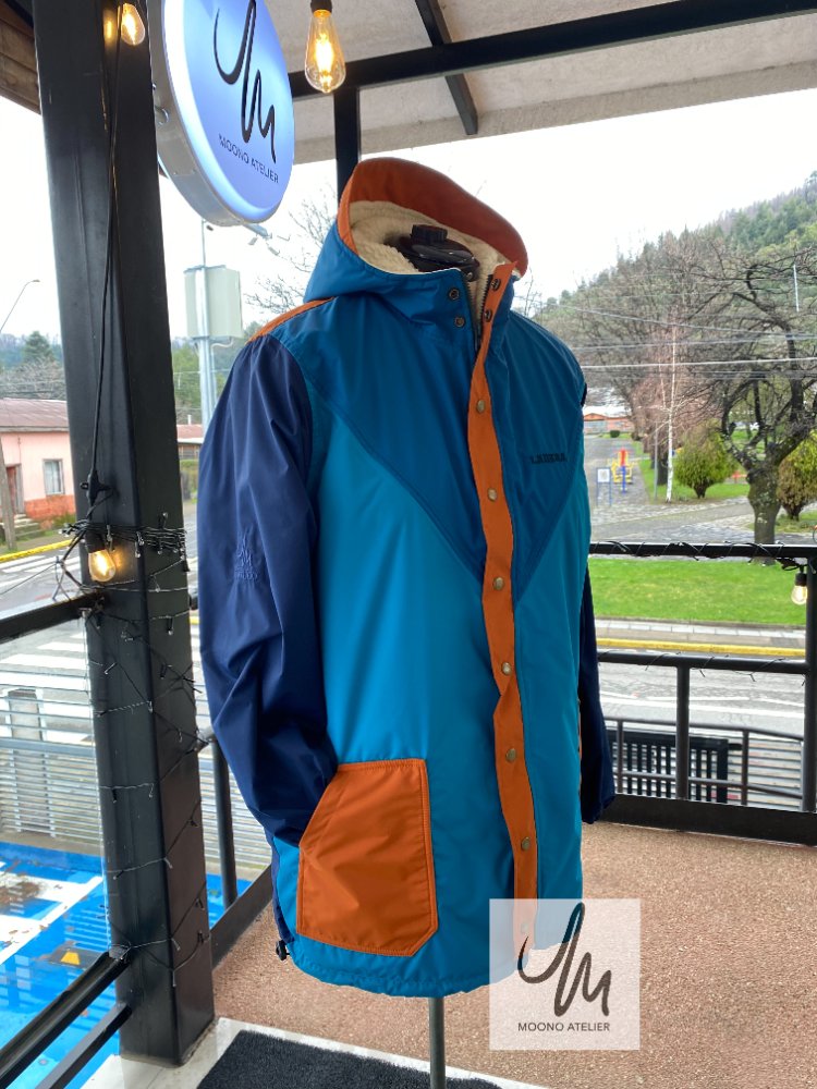 PARKA LADERA turquesa-azul-terracota