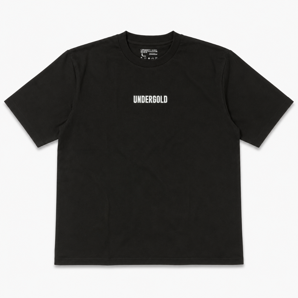 Camiseta oversize premium negra Undergold