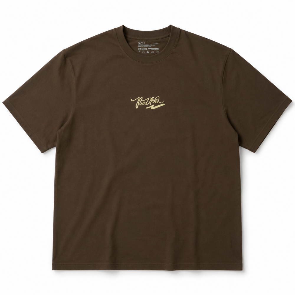Camiseta oversize premium café Nítidos