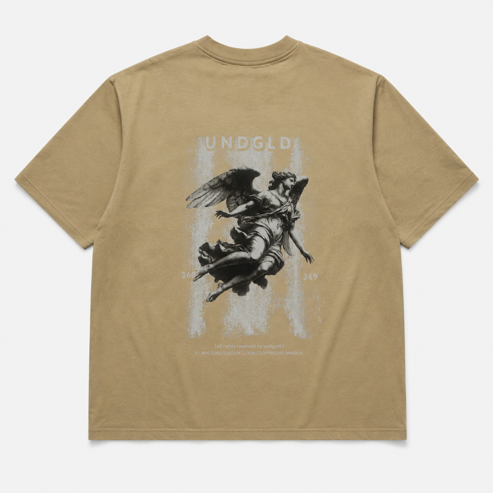 Camiseta oversize premium beige UNDGLD