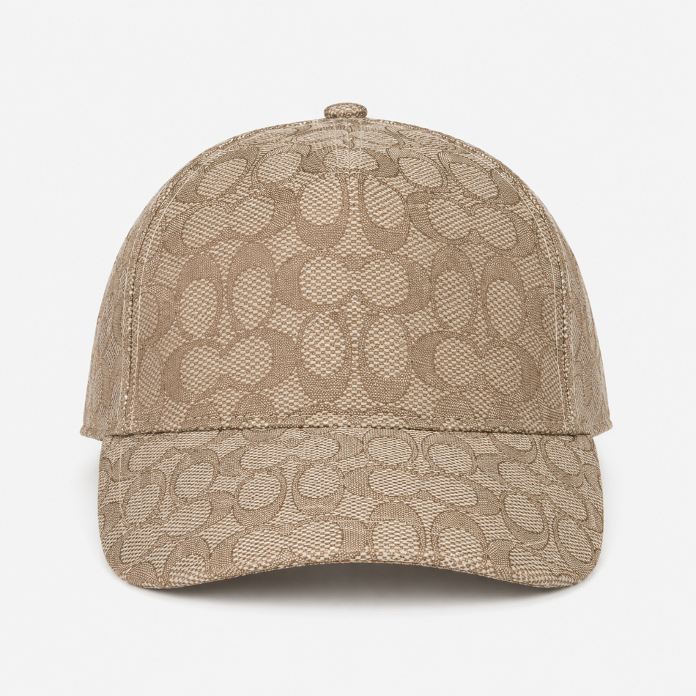 Gorra beige Coach monograma