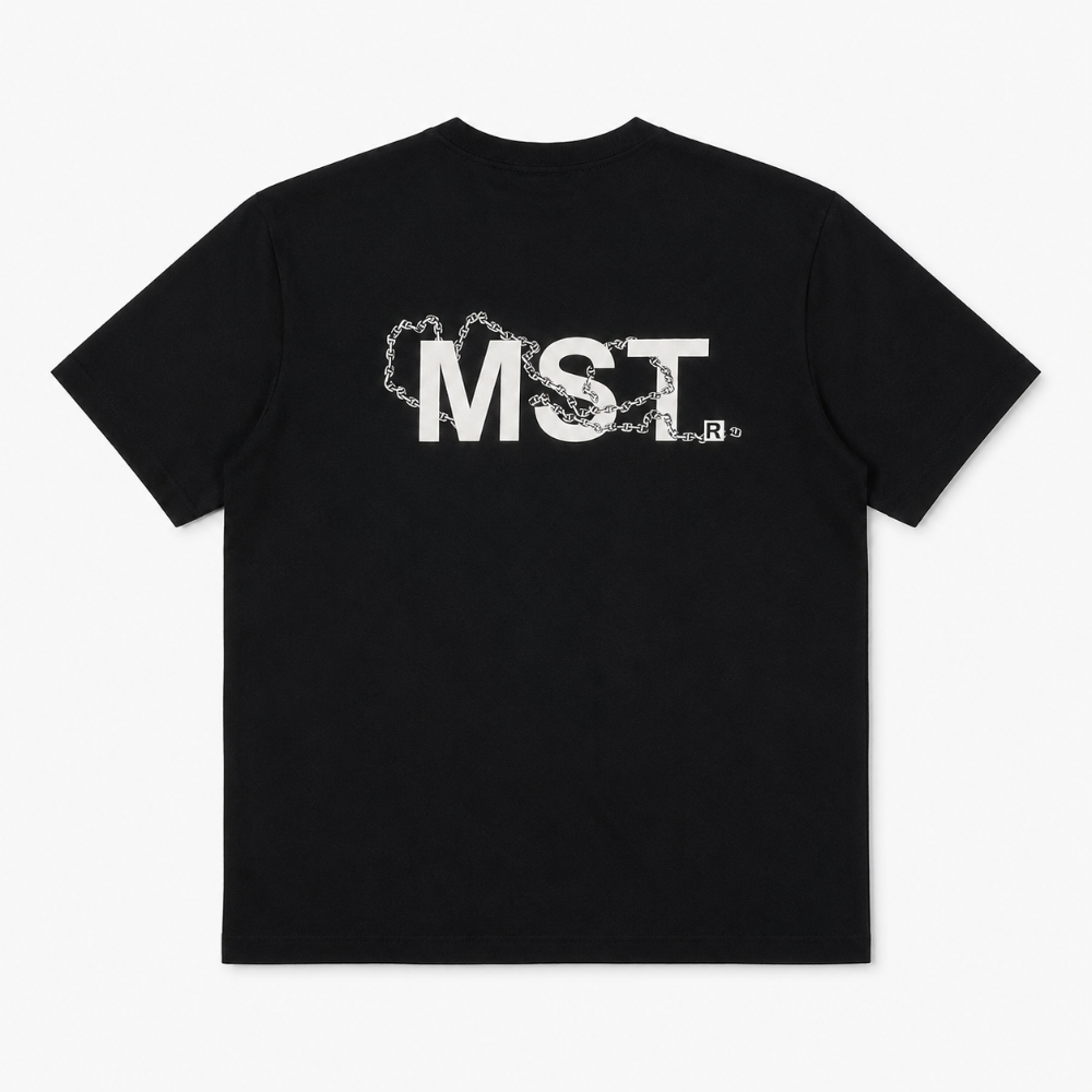 Camiseta oversize premium negra Monastery