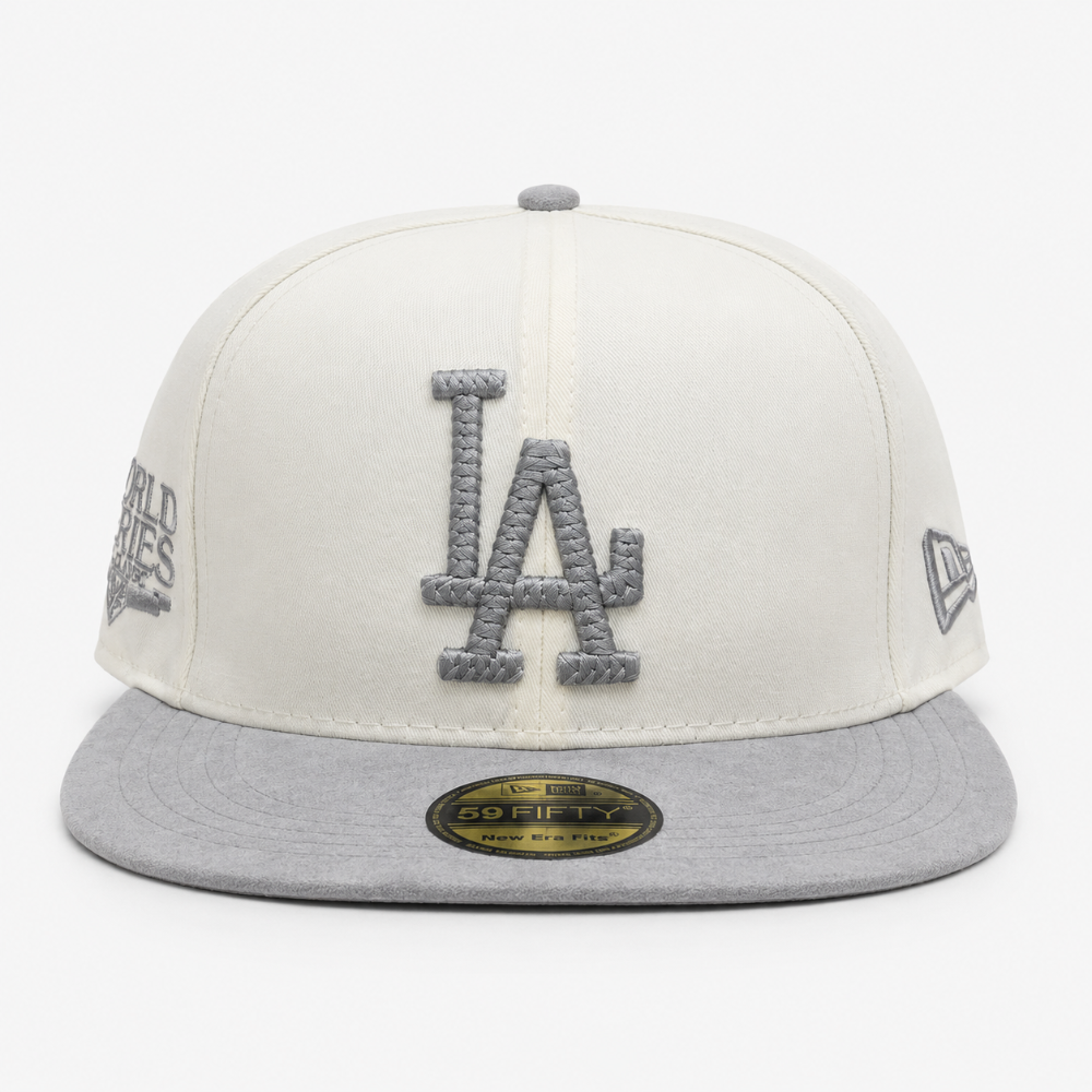 Gorra crema LA visera gris 59FIFTY