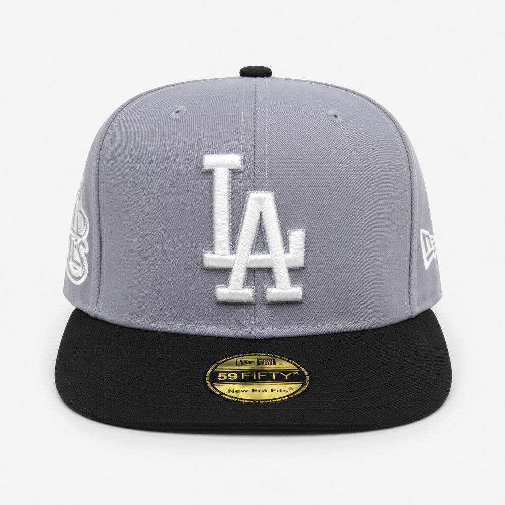 Gorra gris LA visera negra
