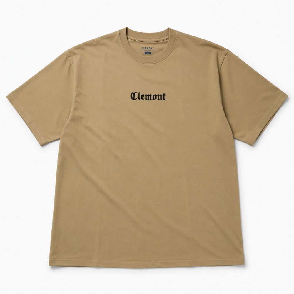 Camiseta oversize premium beige Clemont