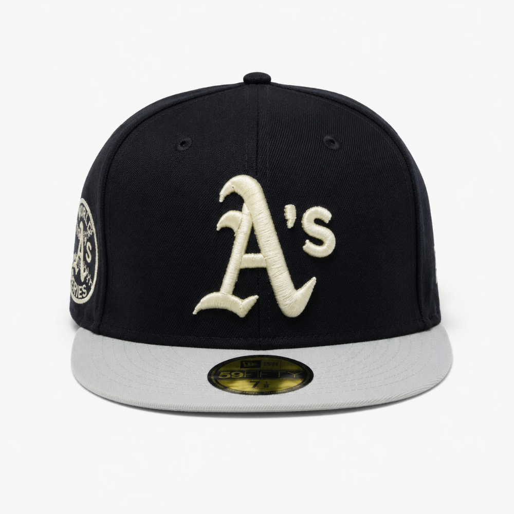 Gorra negra A's visera gris 59FIFTY