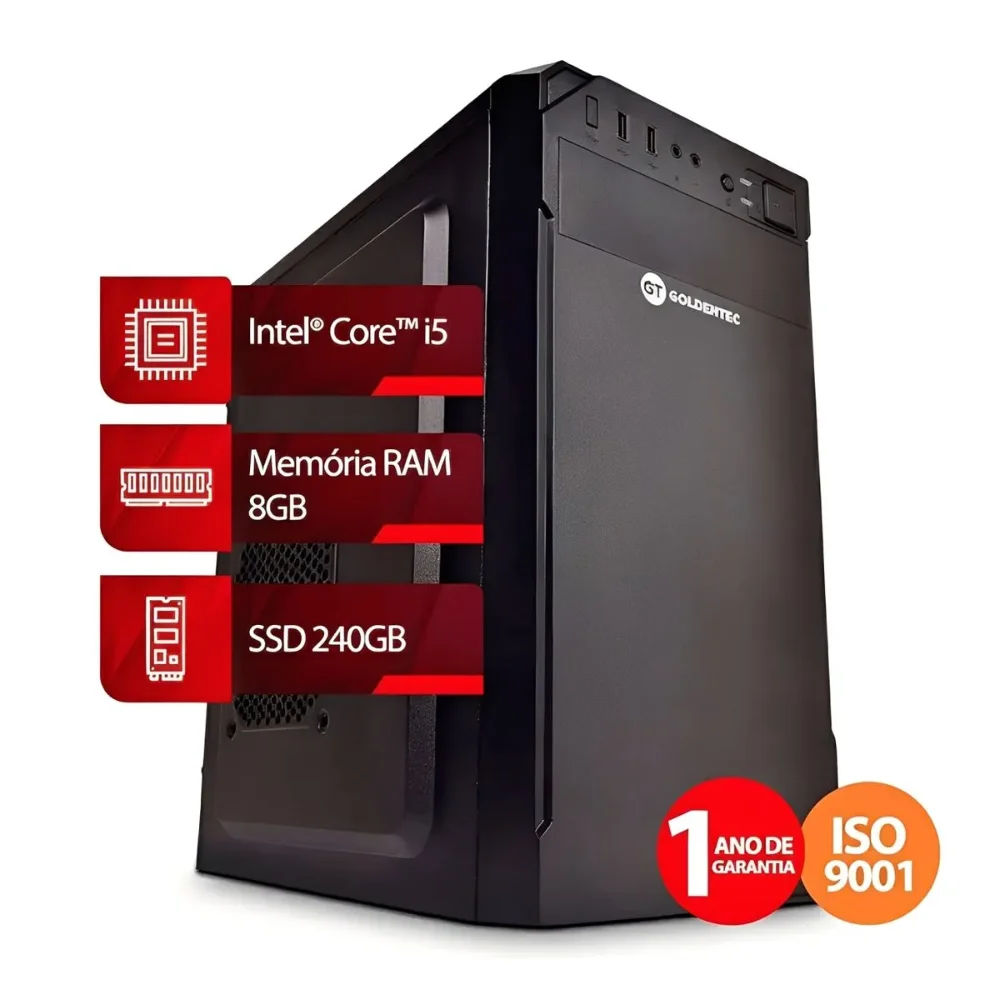 Computador Intel Core i5, RAM 8GB, SSD 240GB, Win 11