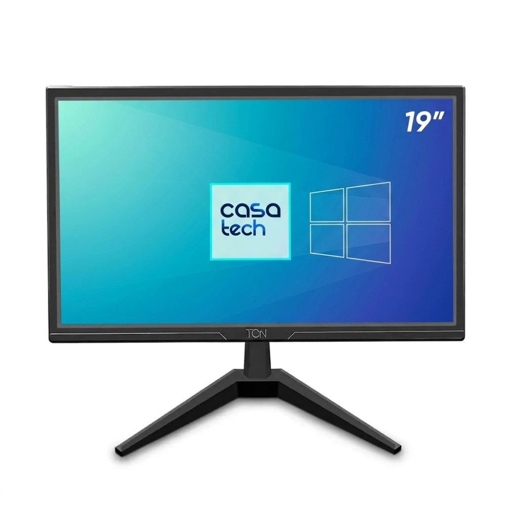 Monitor Office Tela 19 Polegadas Led Hd Flat Tcn 75hz 5ms