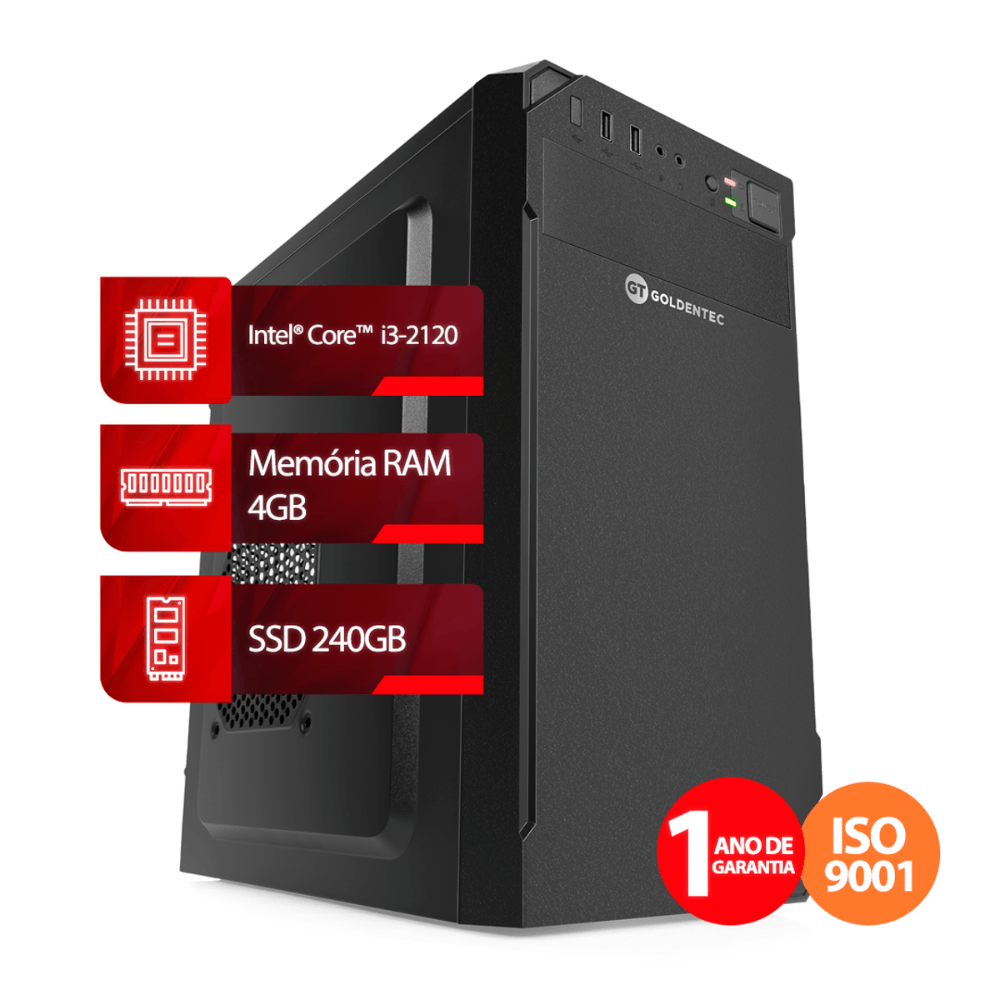 Computador Intel Core i3-2120, 4GB, 240GB SSD, WIN 11