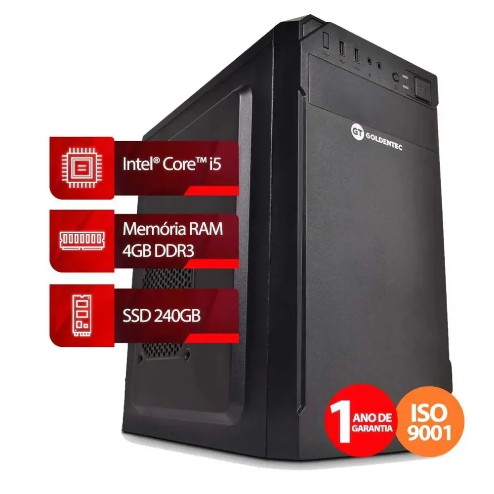 Computador Intel Core I5, 4GB, SSD 240GB - WIN 11