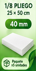 Lamina Icopor 1/8 40mm