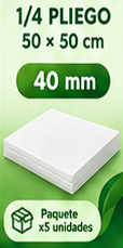 Lamina Icopor 1/4 40mm