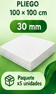 Lamina Icopor Pliego 30mm