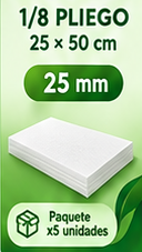 Lamina Icopor 1/8 25mm