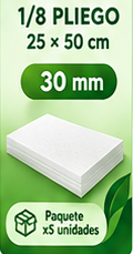 Lamina Icopor 1/8 30mm
