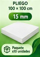 lamina Icopor Pliego 15mm