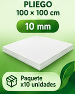 Lamina Icopor Pliego 10mm