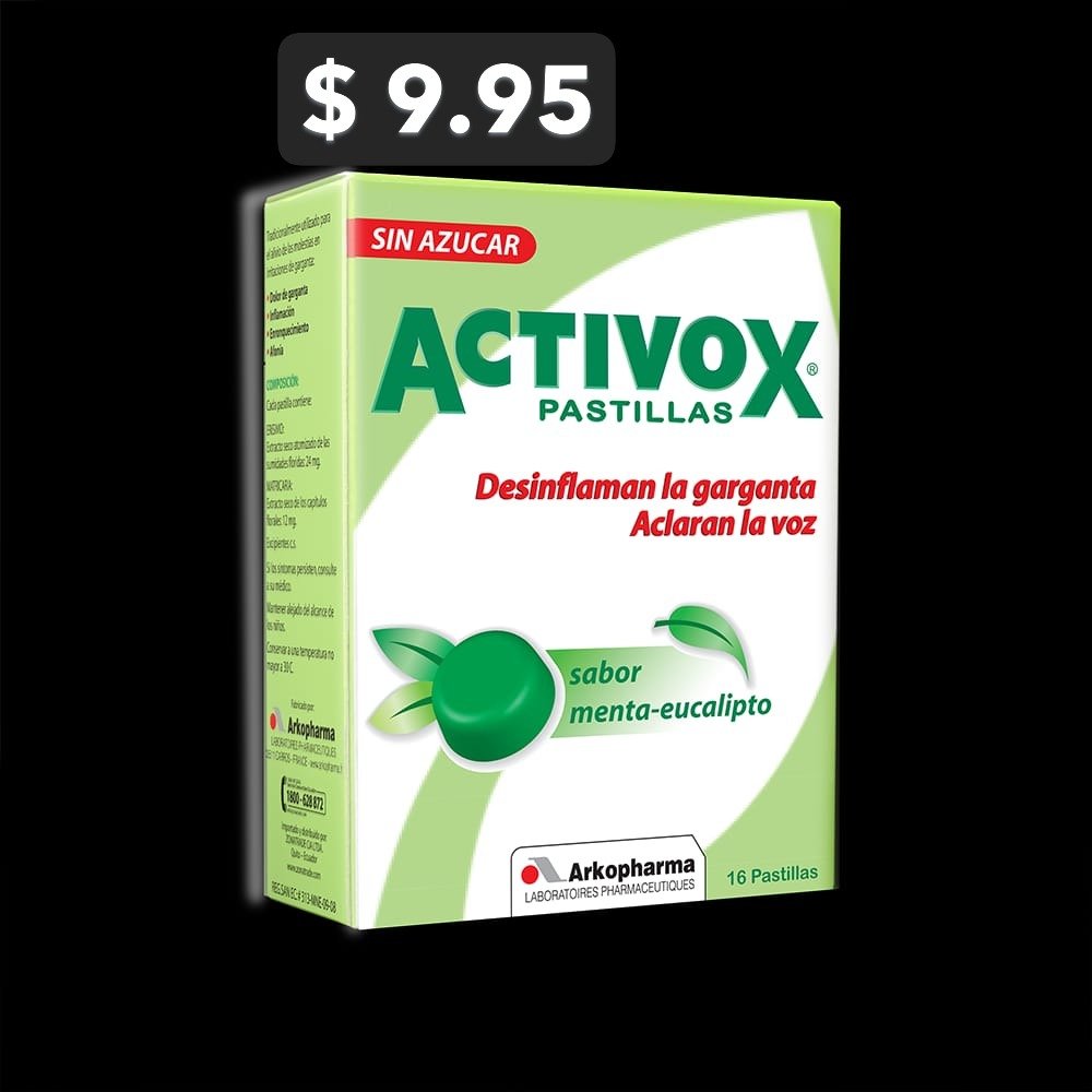 ACTIVOX MENTA EUCALIPTO X 16 TABS (0021)