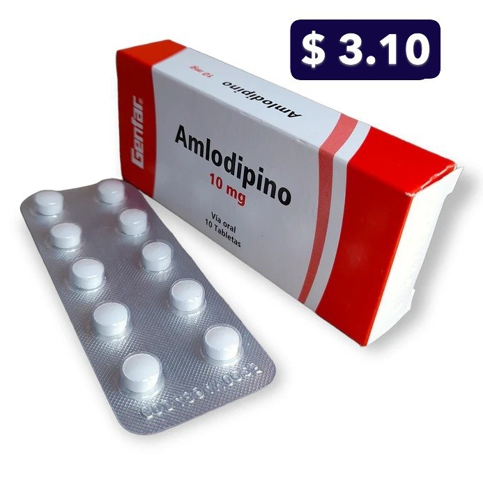 AMLODIPINO 10 MG X 10 TABS GF
