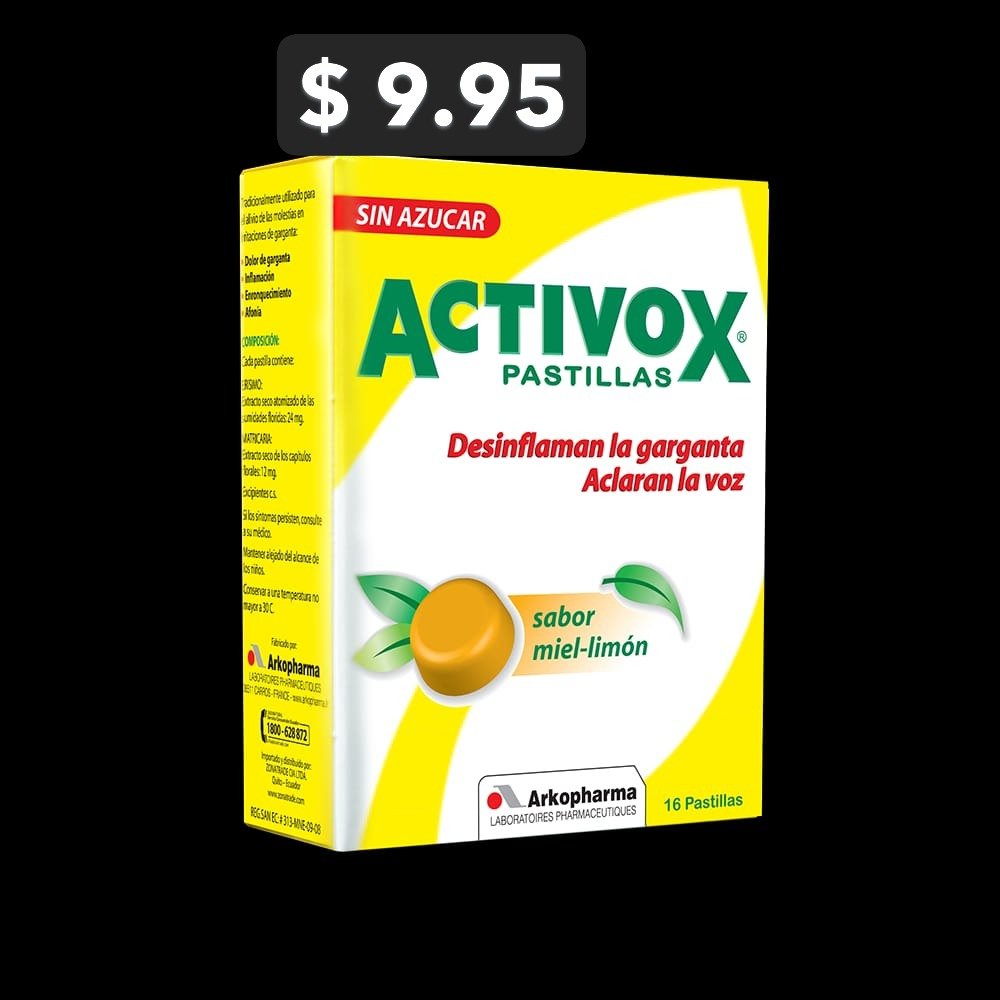 ACTIVOX MIEL Y LIMON X 16 TABS(0014)