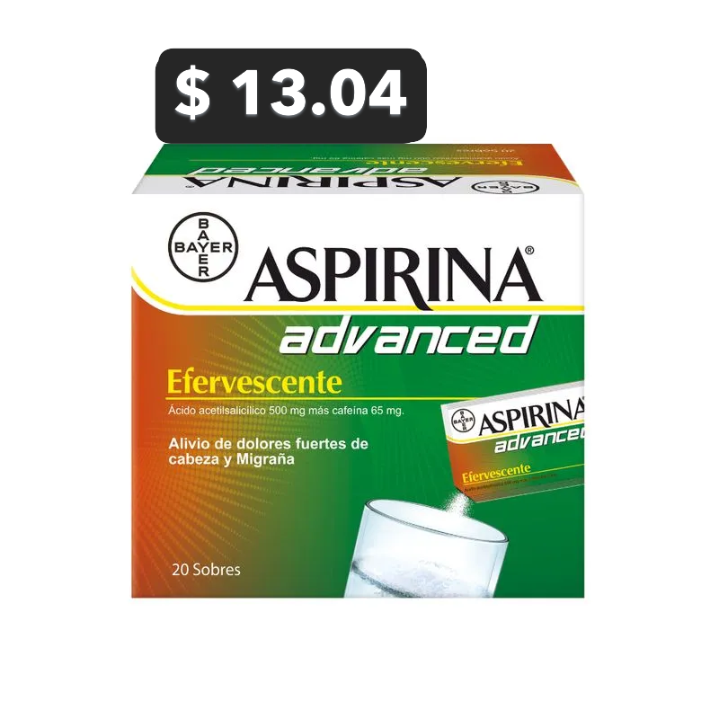 ASPIRINA EFERVECENTE ADV X 20 SOBRES