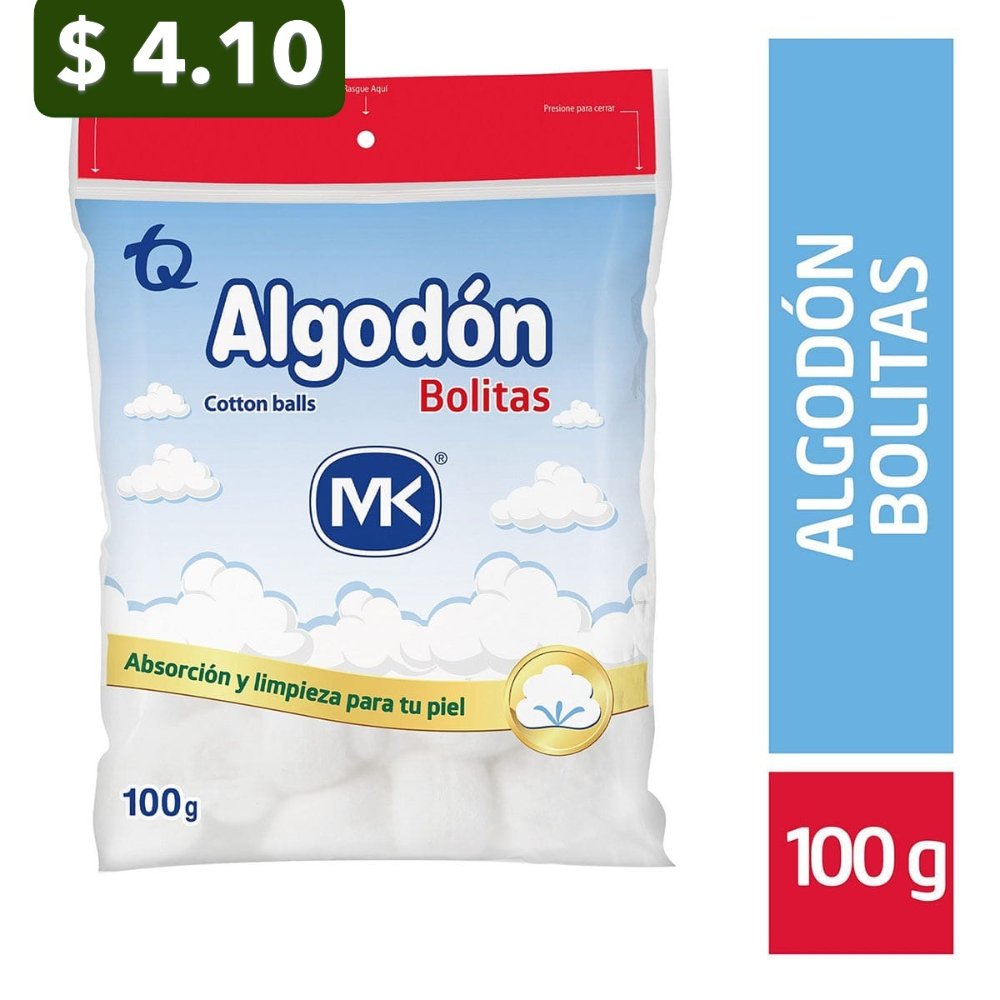 ALGODON BOLITAS X 100 GR MK (7082)