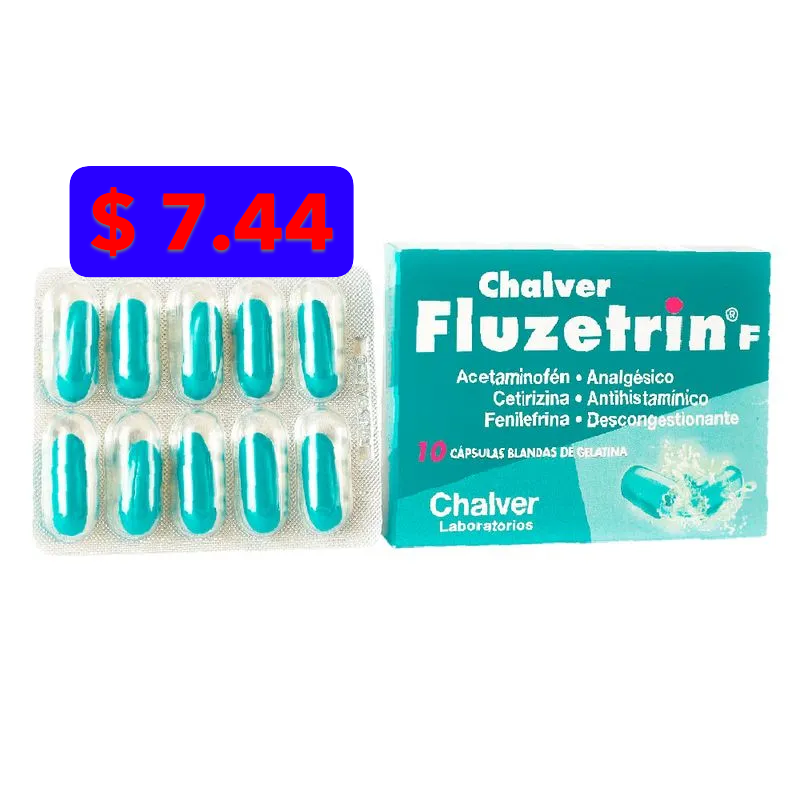 FLUZETRIN F C/B X 10 CAPS