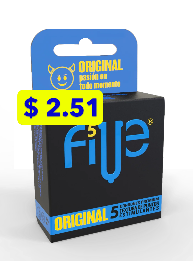 PRESERVATIVO FIVE X 5 UNIDADES