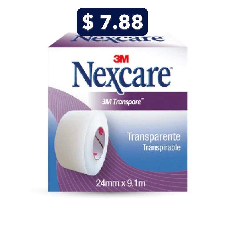 3M ESPARADRAPO TRANSPORE 24MM X 9.1M (4122)
