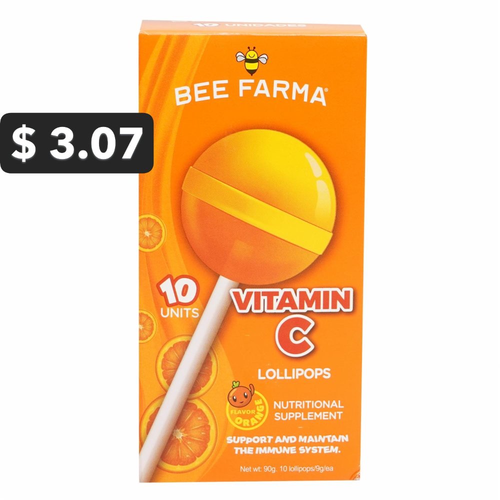 CHUPETES DE VIT C X 10 UNIDADES (3268)