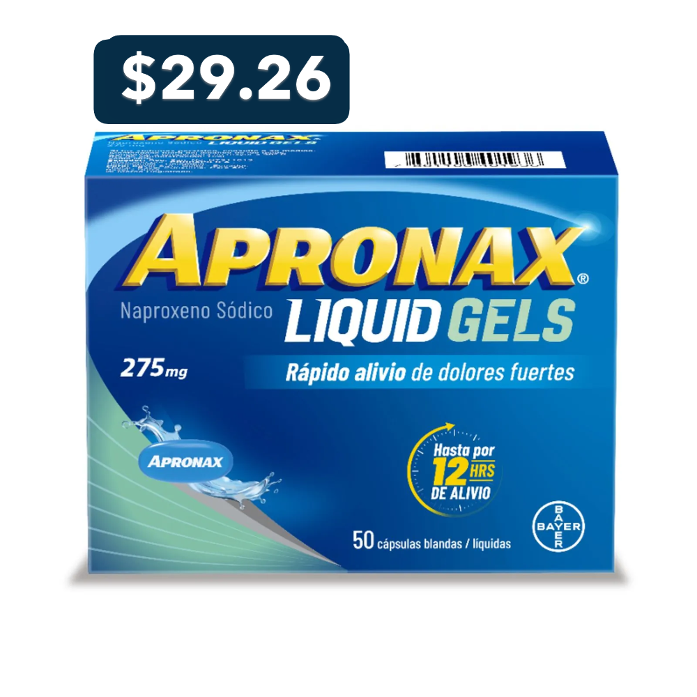 APRONAX 275MG LIQUID GELS X 50 CAPS.