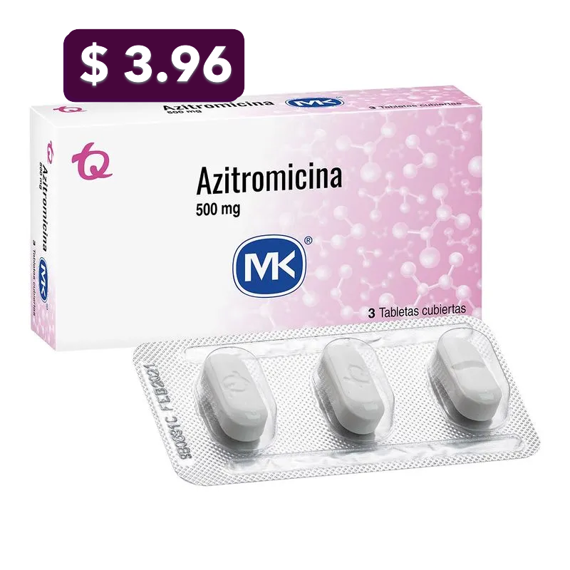 AZITROMICINA 500MG X 3 TABS MK