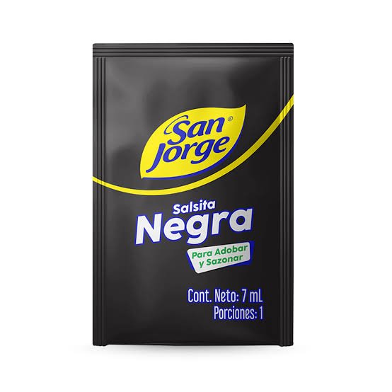 Salsa negra  sobre