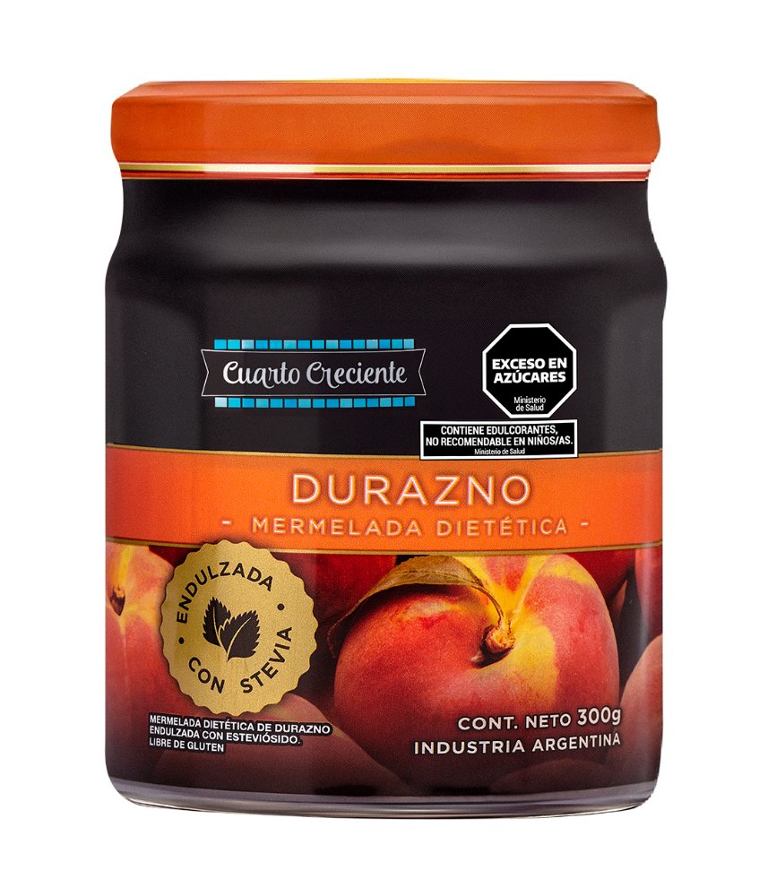 MERMELADAS CON STEVIA DURAZNO x280Gr.