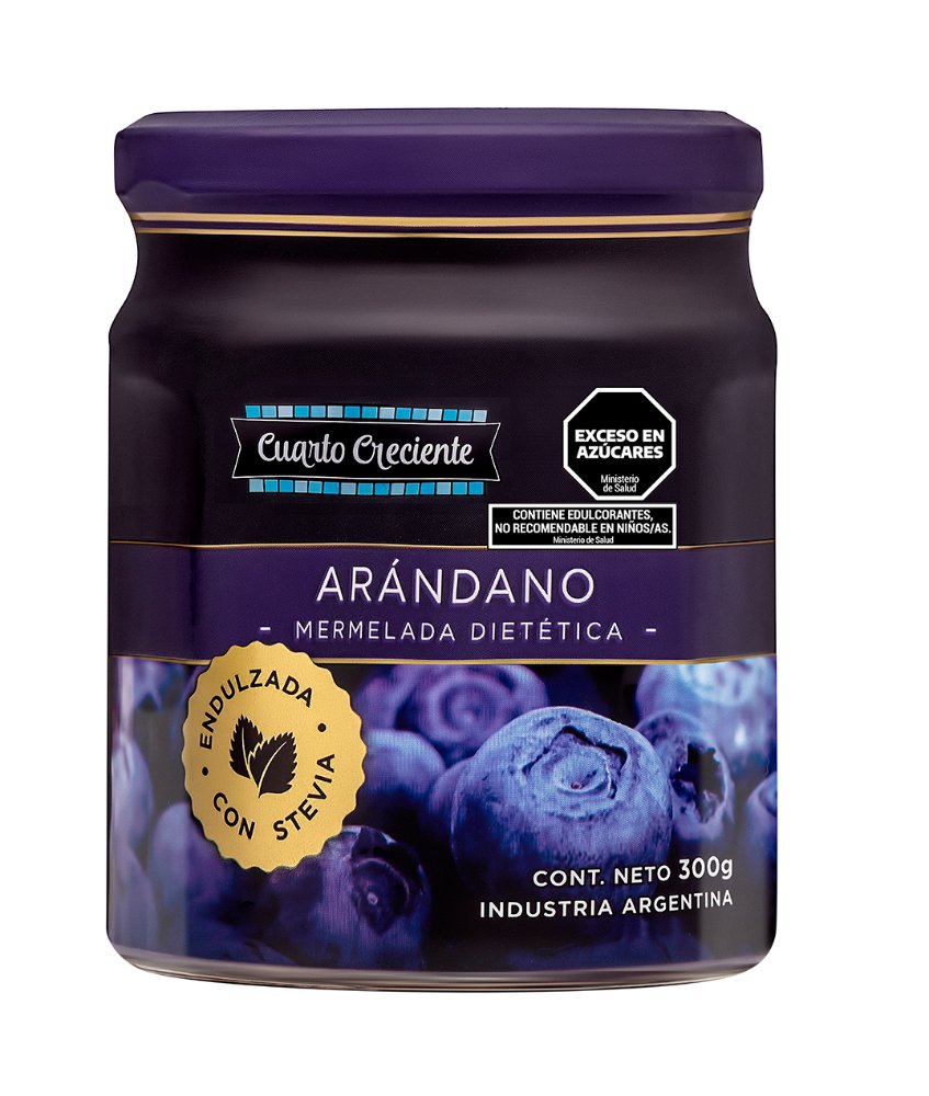 MERMELADAS CON STEVIA ARANDANOS x280Gr.
