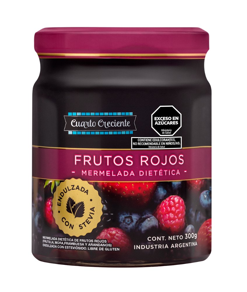 MERMELADAS CON STEVIA FRUTOS ROJOS x280Gr.