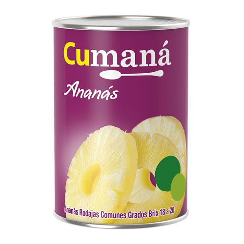 ANANA EN RODAJA x567gr. (LATA) CUMANA