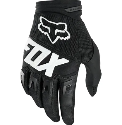 GUANTES FOX NEGRO BLANCO
